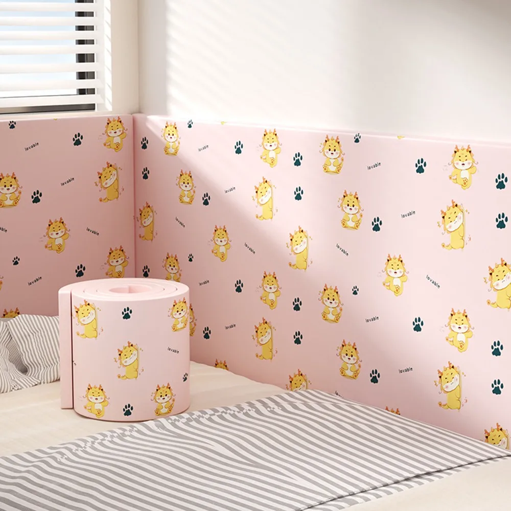 

2m Desk Edge Guard Strip Cartoon Thickened Wall Corner Protector Soft Self Adhesive Wall Protection Sticker for Baby Safety