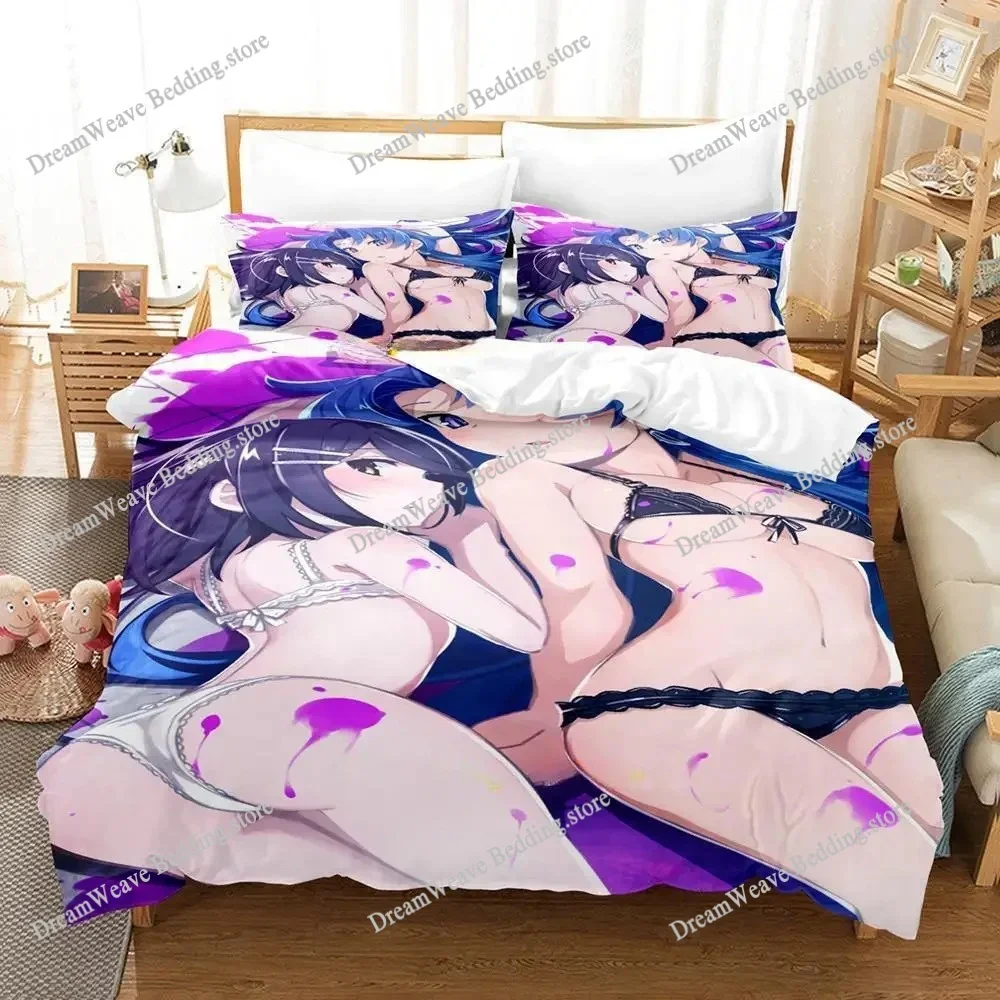 Mary Skelter Finale Bedding Set Single Twin Full Queen King Size Bed Set Adult Kid Bedroom Duvet Cover Sets Game Bed Sheet Set74
