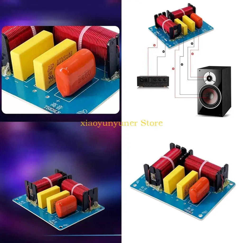 

P9JB WEAH-228 2-полосный аудиодинамик делитель частоты 180 Вт Hi-Fi аудио кроссовер модуль фильтра плата для DIY динамика басы