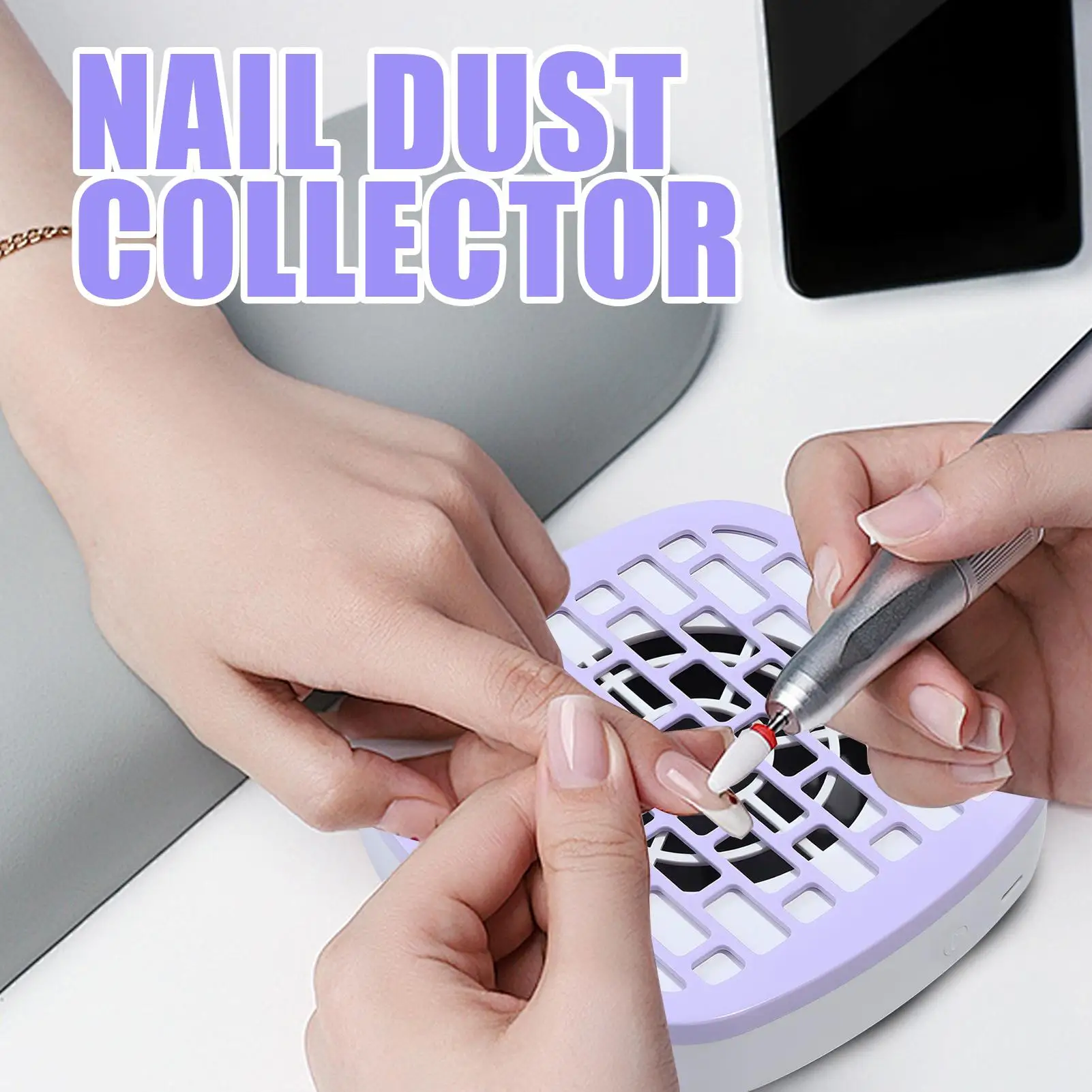

Dust Collector Nail Tech Cordless Nail Dust Collector Quiet Vacuum Portable Manicure Tools Cleaning Supplies For Acrylic Gel