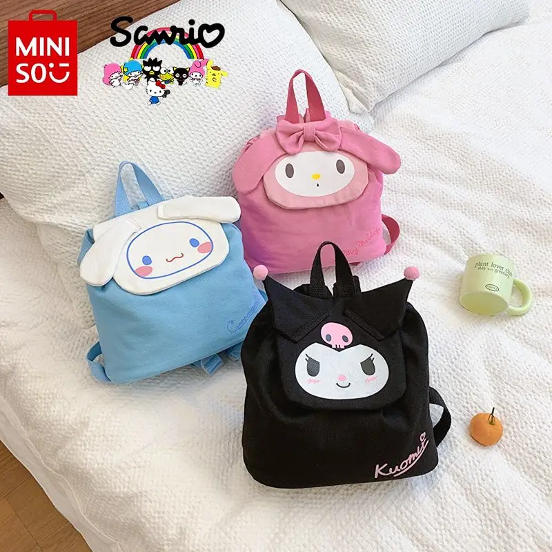 Miniso Sanrio New Women's Backpack Fashion High Quality Children's Backpack Cartoon Versatile Large Capacity Storage Backpack