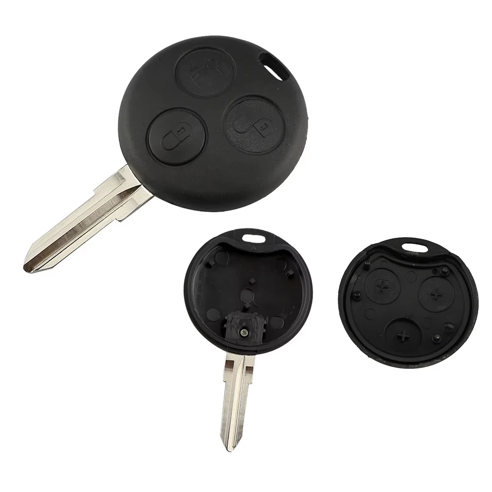 YIQIXIN 3 Button Remote Car Key Shell Cover Case For Benz Mercedes Smart Fortwo 450 Forfour 451 Roadster City Coupe Cabrio Blade