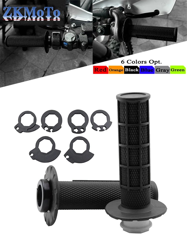 AliExpress NONE For Yamaha Honda Kawasaki Suzuki KTM Motorcycle Grips 7/8" 22mm Hand Grip W/ The Snap-on Dirt Bike Motorbike Handlebar