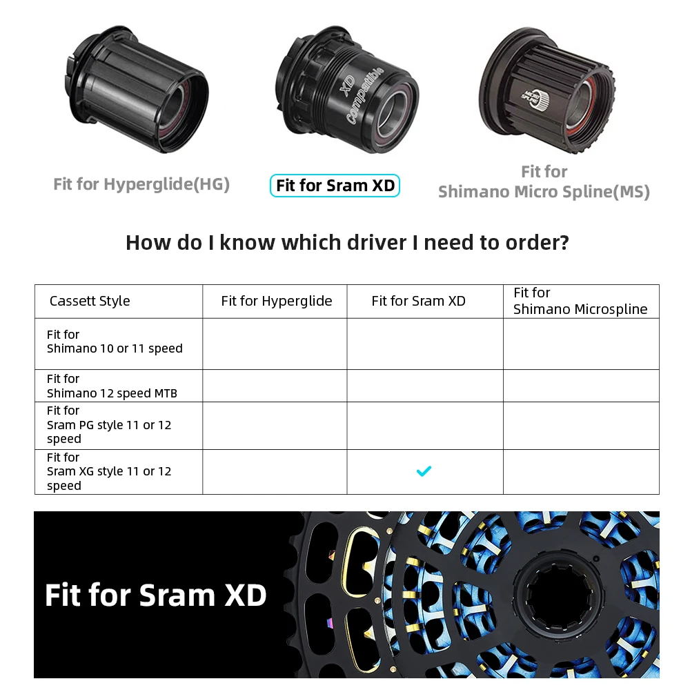 SPEDAO-Cassettes CNC pour vélo VTT, roue libre, moyeu XD, super léger, accessoires de vélo, Cr-mo 12 vitesses, 10-50T, 12 vitesses