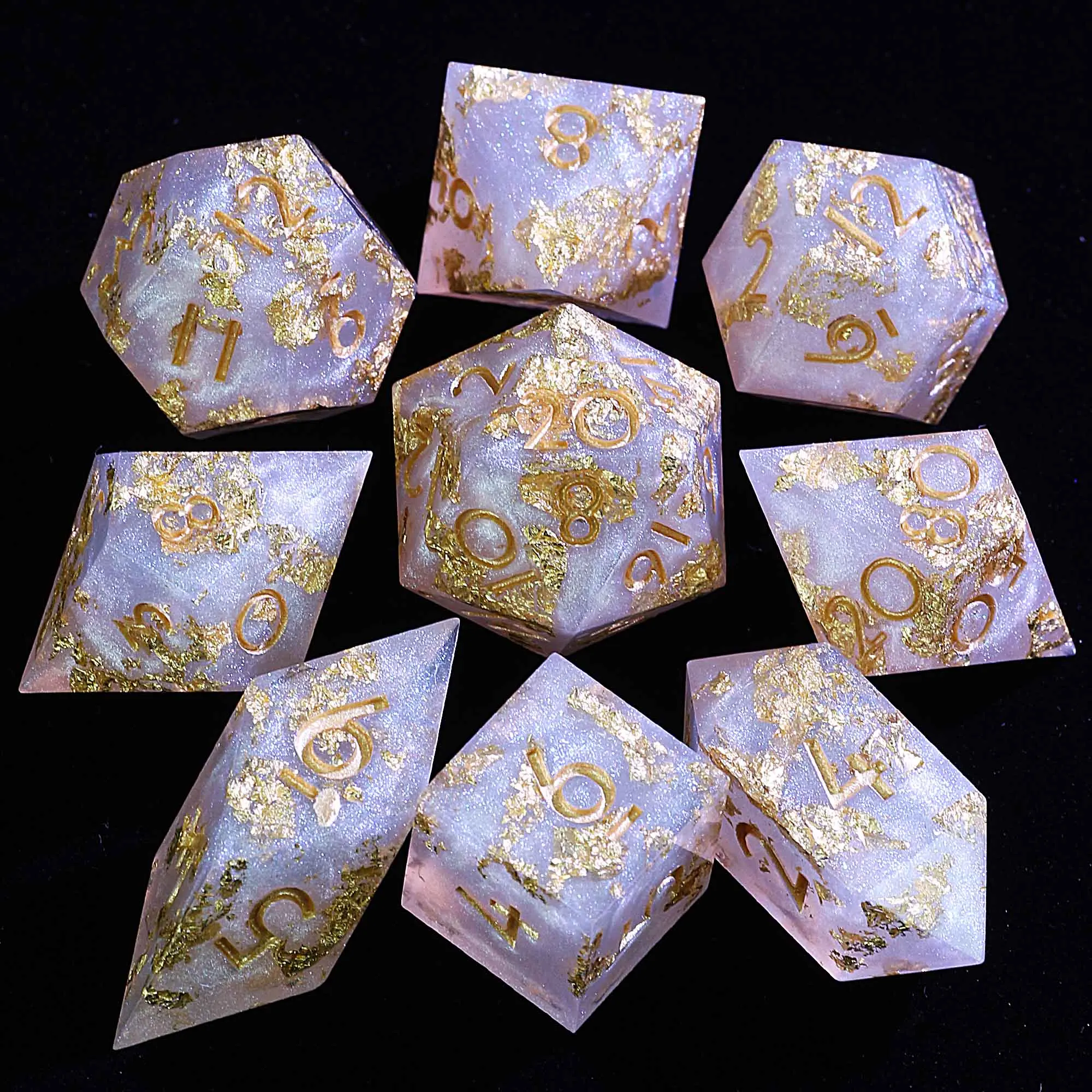 

Набор из многогранной смолы D и D, слюда, серебро, блеск