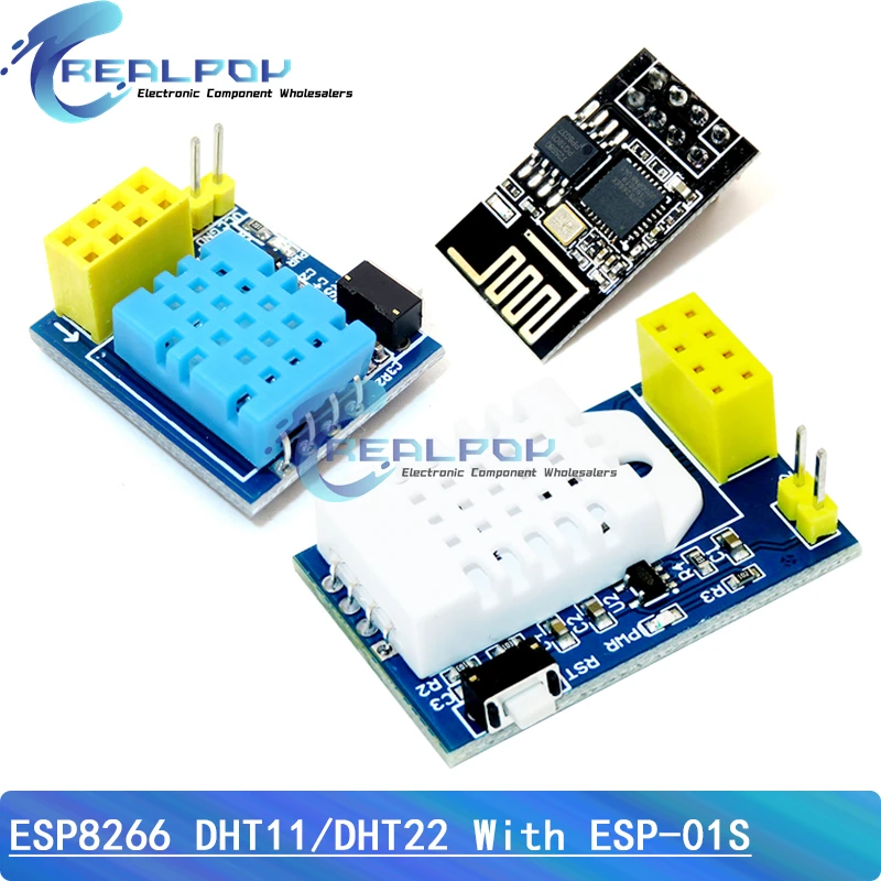 ESP8266 ESP-01 ESP-01S DHT11 DHT22 AM2302 Digital Temperature Humidity Sensor Wifi Module Replace SHT11 SHT15 High Precision