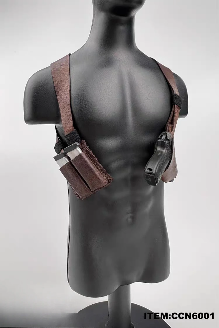 NCCTOYS 1:6&.1:12 Scale Soldier Armpit Holster Quick-draw Gun Bag for 12\'\' Action Figure Scene Prop Toy Doll Body Model