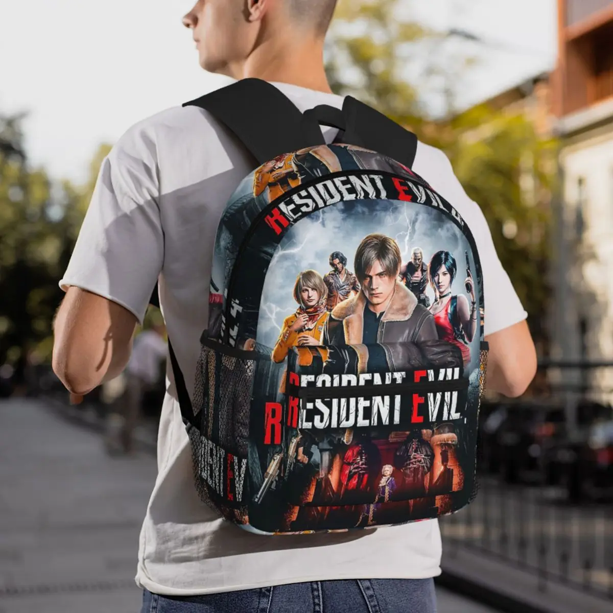 Resident Evils 4 Funny Games RE4 Backpack Daypack Large Capacity Children BookBag School Bag Shoulder Bags for Men Women