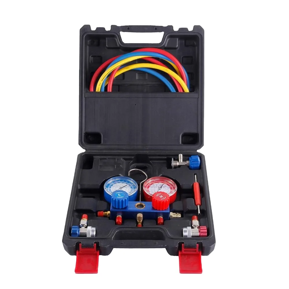 

Монтажный помощник Кондиционер Холодильный автомобиль R134, R410a, R22, R407c Набор манометров коллектора