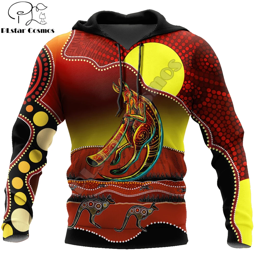 

Aboriginal didgeridoo Kangaroo 3D All Over Printed Mens zip hoodies Autumn Unisex pullover Casual Jacket Tracksuits TDD35