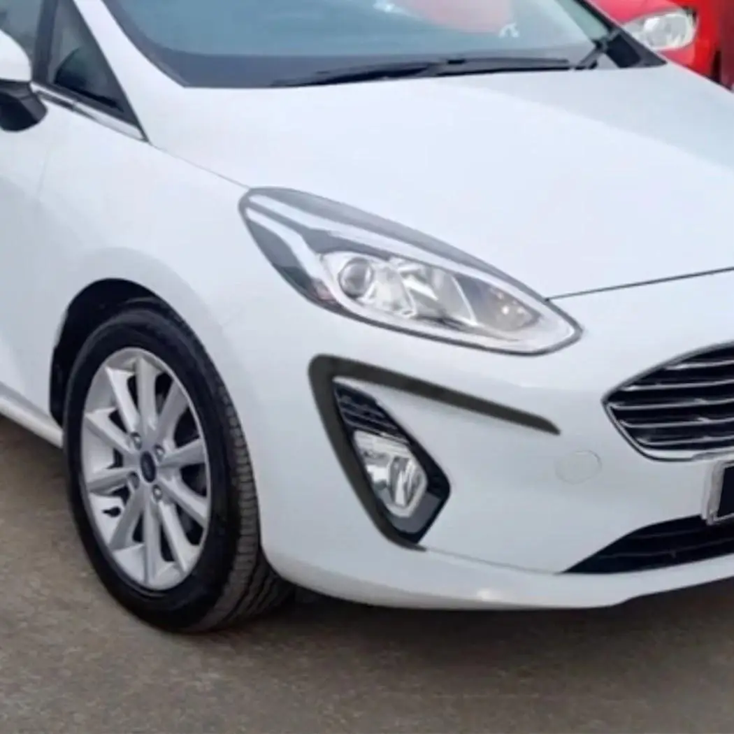 2Pcs for Ford Fiesta MK8 Pre-facelift 2018 2019 2020 Front Bumper Side Spoiler Lip Splitter Diffuser Tuning Wind Knife Body Kits