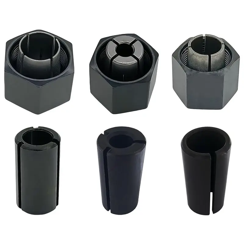 Replacement Chuck And Nut Kit With Reducing Sleeves(6Pc) For DW6214 And DW618 Planers