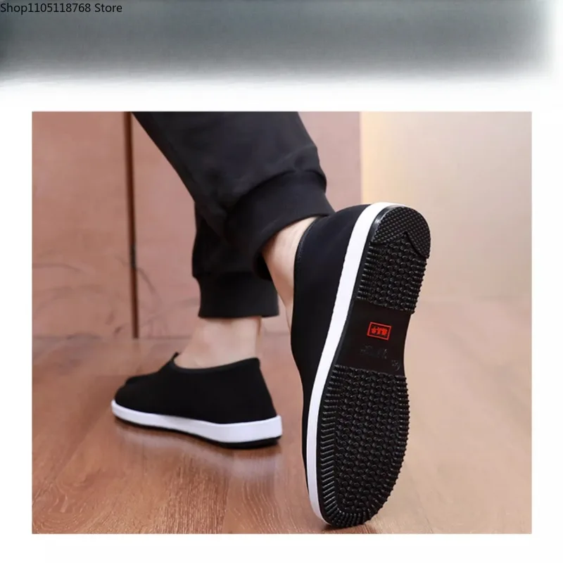 Scarpe tradizionali cinesi in cotone Kung Fu Scarpe in stoffa per allenamento di arti marziali Tai Chi traspiranti