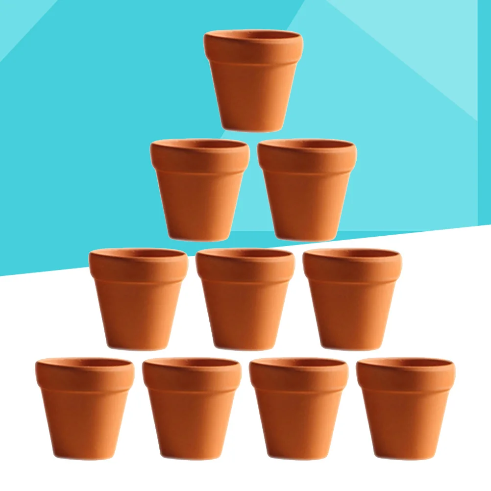

20Pcs Red Clay Flower Pots Ceramic Terracotta Planters for Plants Succulents and Cacti Small Size Ideal for Growing Seedlings
