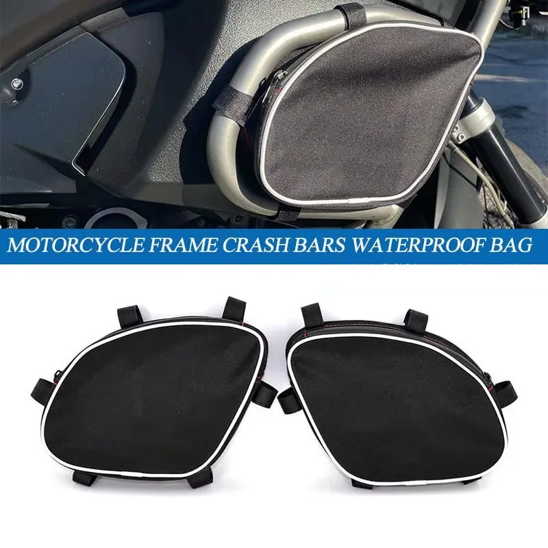 Motorcycle Frame Crash Bars Bag Tool Storage Bag Waterproof Motorcycle Side Bag For R1200GS R 1200 GS Adventure 2005-2012