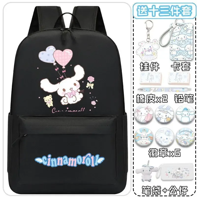 Sanurgente-Cartable léger pour enfants, Cartable Babycinnamoroll, Sac à dos de dessin animé mignon, Grande capacité, Étudiant, Fille, Cinnamoroll, Nouveau