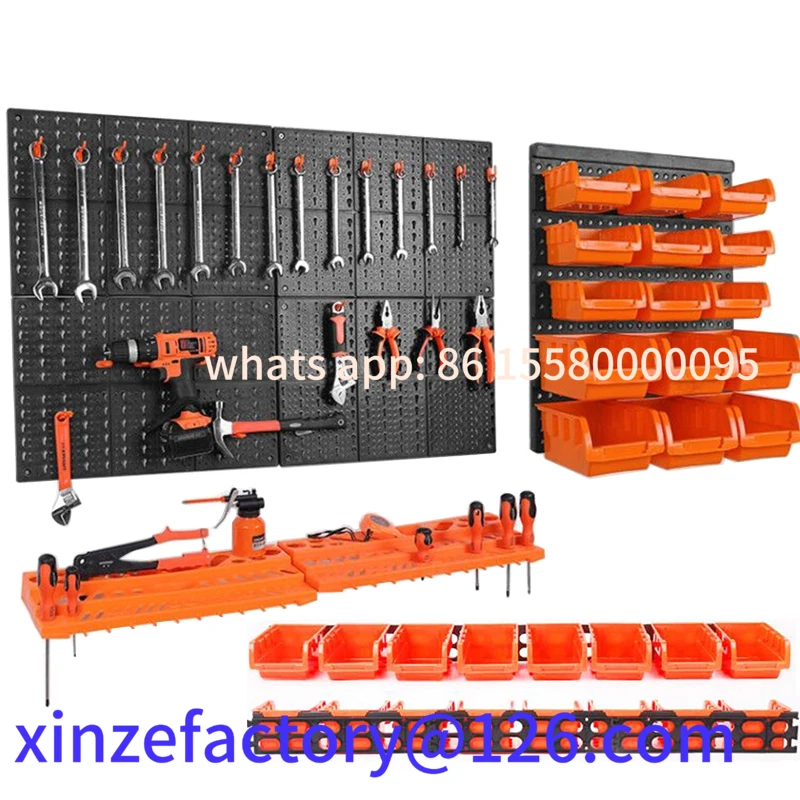 

Customizable Wall-Mounted Hardware Tool Hanging Board ToolBox Parts Storage Box