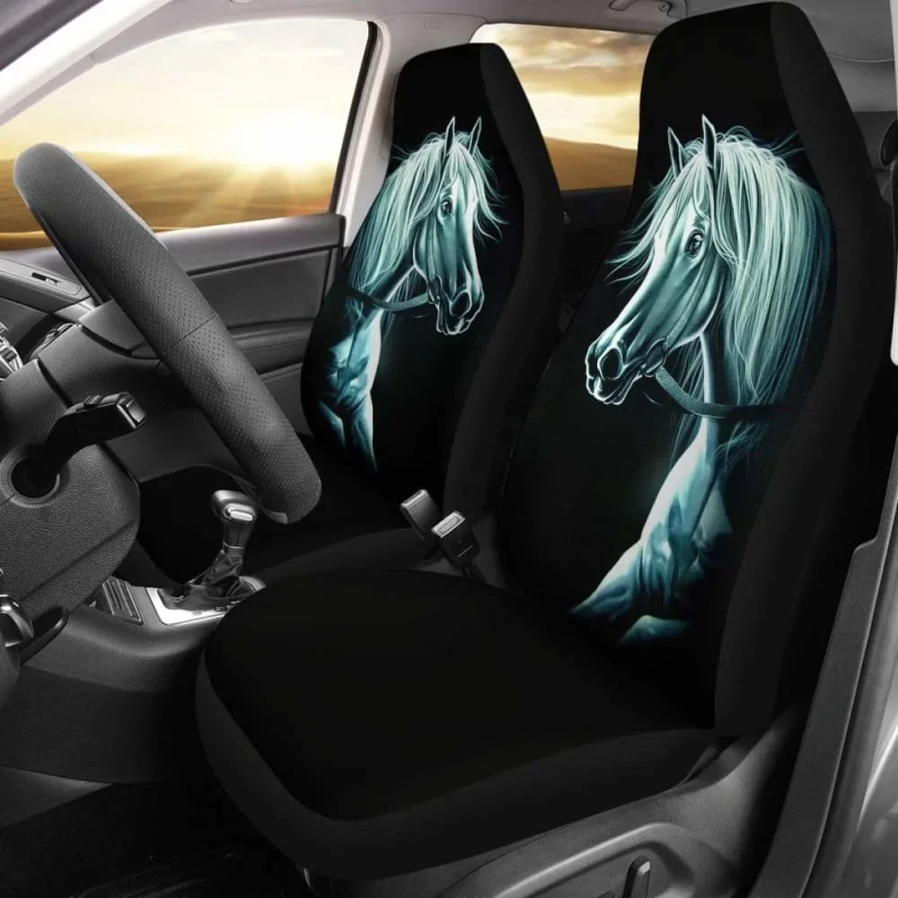 Car Seat Covers Horse Lovers 17 170804,Pack of 2 Universal Front Seat Protective Cover