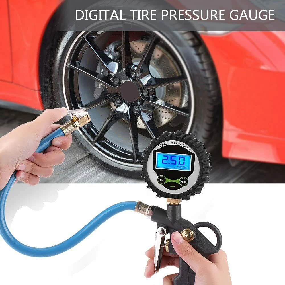 

Digital Tire Pressure Gauge 0-255 PSI With High-Precision Sensor LED Display Air Pressure Gauge For Easy Accurate Reading