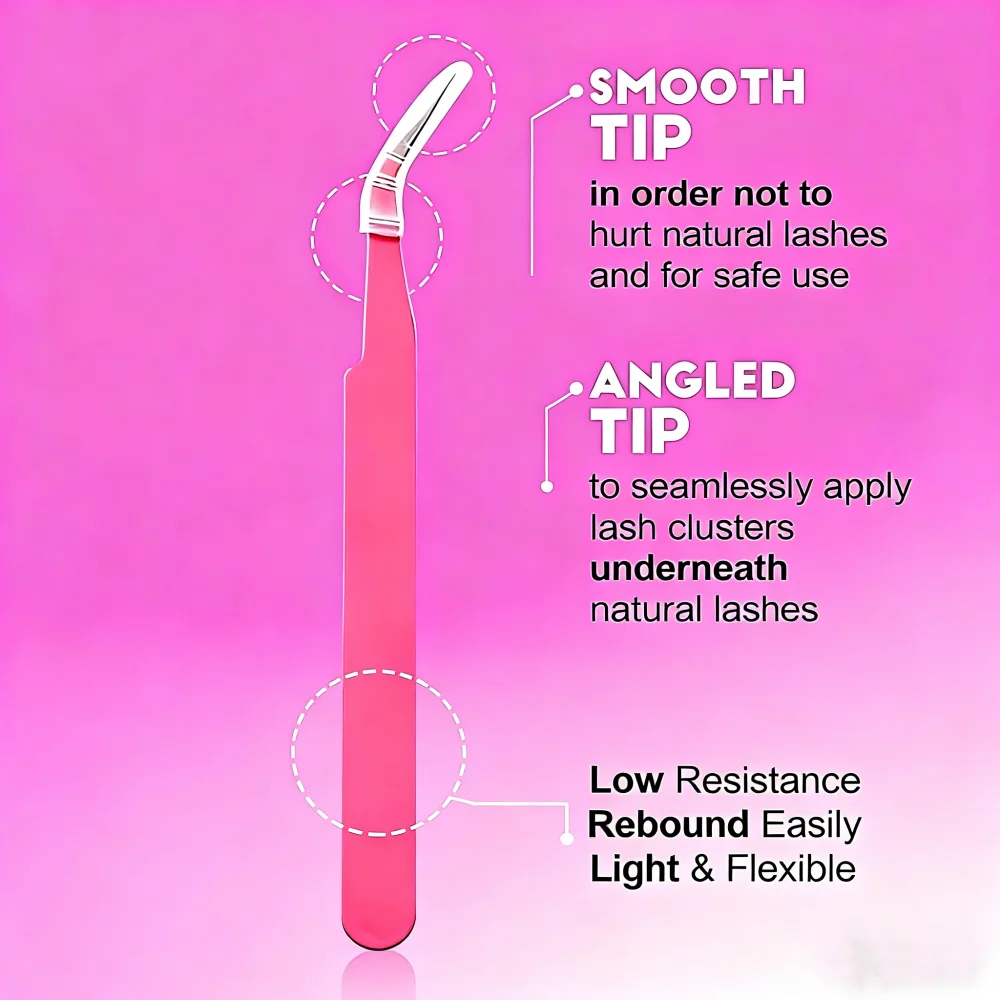 10 صفوف من مجموعة غراء الرموش المزيفة السميكة المقطوعة مع طلاء الثعلب الجبلي + غراء الرموش + مشبك رموش خاص #6