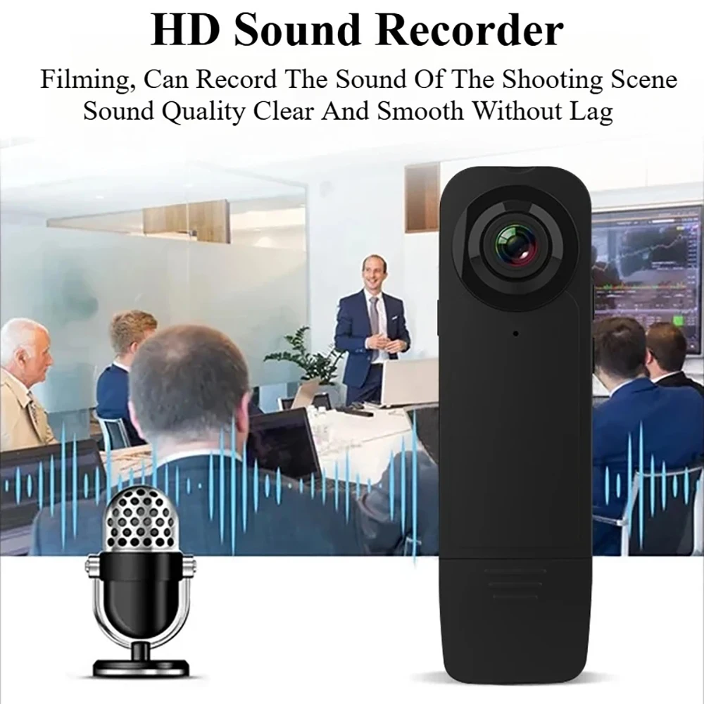 WA18 ハンドヘルドカメラ HD 1080P スポーツハイキングミニペン型カメラ ナイトビジョン マイクロカムコーダー ポータブルボディカム DV ビデオレコーダー