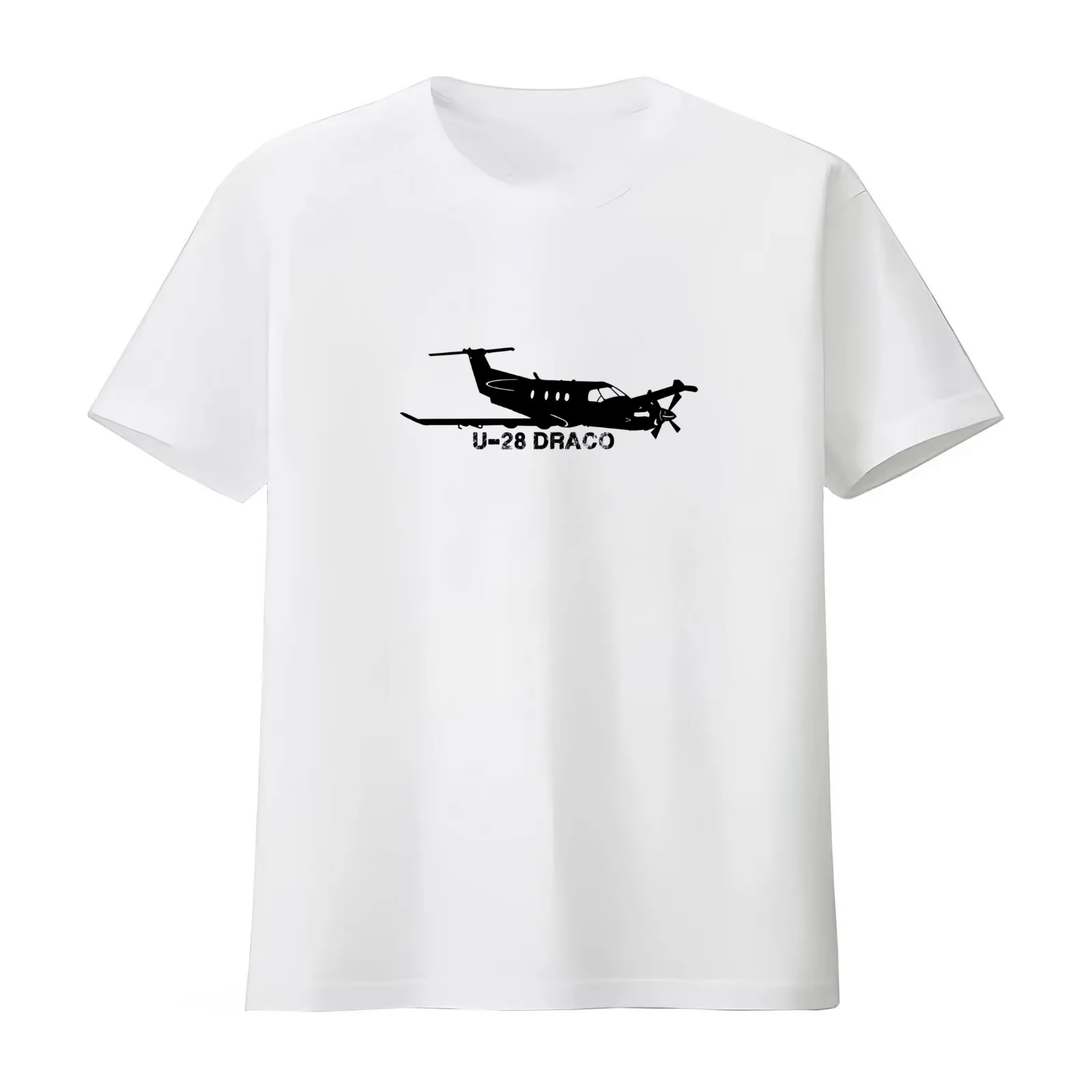 U-28 Draco T-Shirt Summer Casual Cotton Tee Oversized Streetwear Tops Vintage Graphic Print Loose Fit Short Sleeve