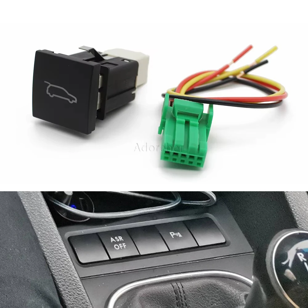 For VW Golf 6 Golf Jetta MK6 Caddy EOS Scirocco 2009 2010 2011 Car Red LED Trunk Lid Tailgate Open Switch Button