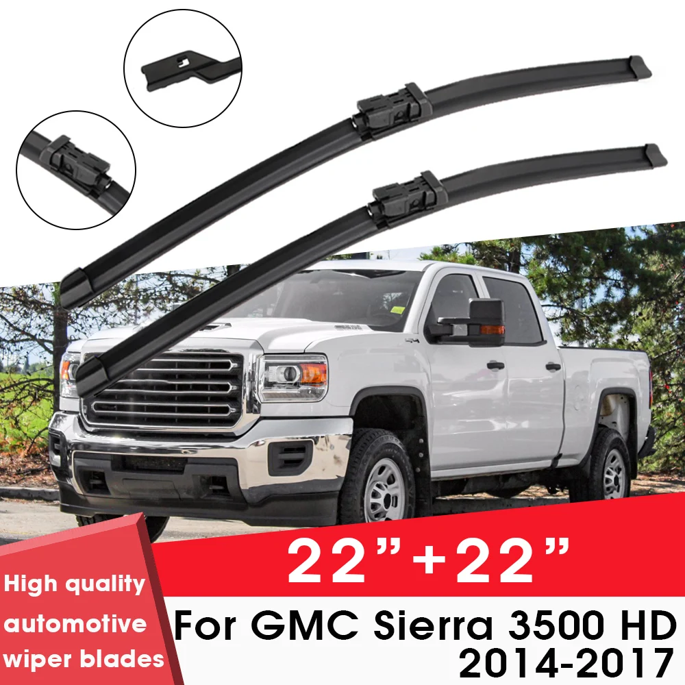 

BEMOST Car Wiper Blades Front Window Windshield Rubber Refill Wiper For GMC Sierra 3500 HD 2014-2017 22"+22" Car Accessories