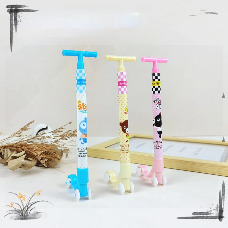 

Оригинальная Шариковая ручка для скутера с синими чернилами, 24 шт., милые письменные принадлежности, вернуться в школу