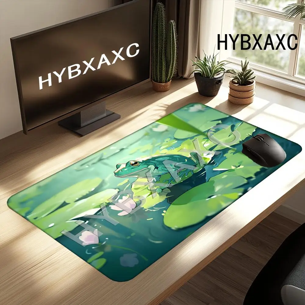 

HYBXAXC Anti-Slip Rubber Desk Mat Gaming Office Mouse Pad Lotus Leaf Frog Art Desk Mat for Gamers Fantasy Tabletop Gaming