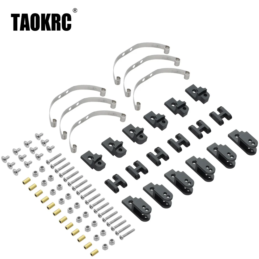 TAOKRC WPL 1/16 Military Truck Metal Steel Leaf Spring Suspension Set for B1 B14 B-14 B16 B24 B-24 C14 C-14 C24 C-24 B16 6x6 4x4