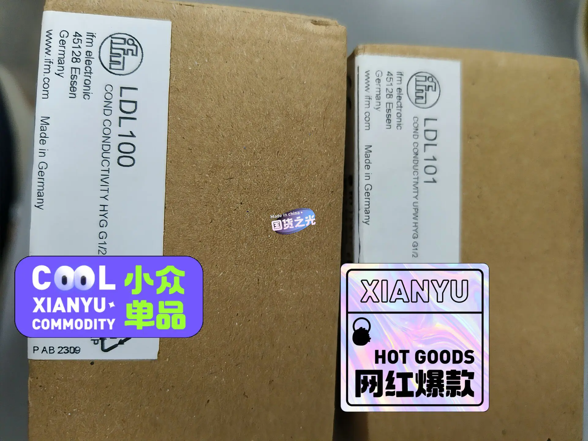 Germany Ifm Ifm Electronics, Conductivity Sensor, LDL100 New, Can Be Opened