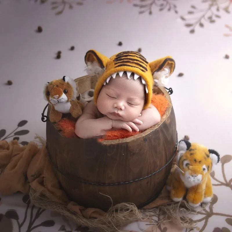 

Эластичная вязаная мохеровая оборка для новорожденных, швейный чепчик и куклы, комплект из двух предметов, набор для детской фотографии, студийный реквизит