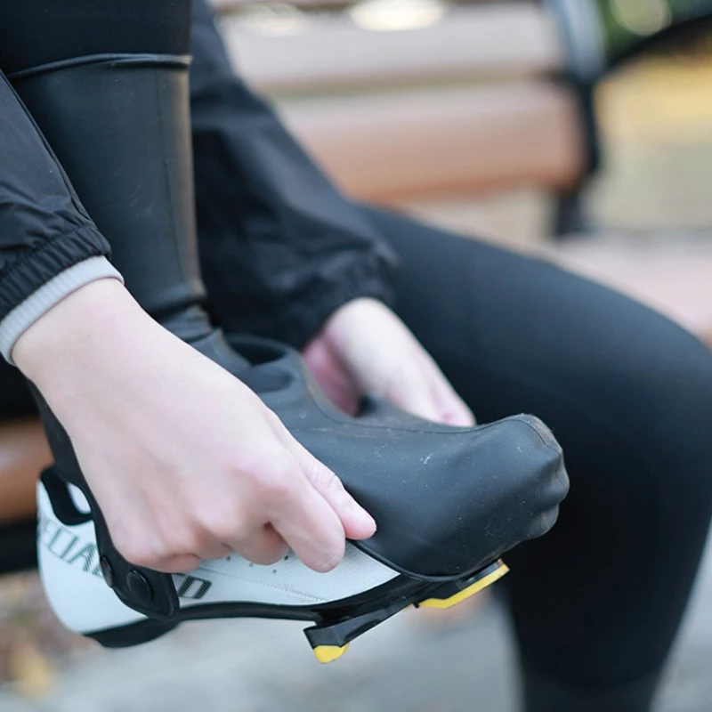 Schuhüberzug für Radsportschuhe Hochelastischer Silikon-Schuhüberzug für Rennrad-Cleats – Detail 3