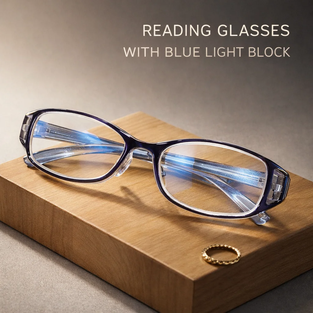 1 Stück Unisex Modische Eckige Anti-Blaulicht-Lesebrille, Modische Brillen mit Kunststoffrahmen, Komfortable Lesebrille +1,0-4,0