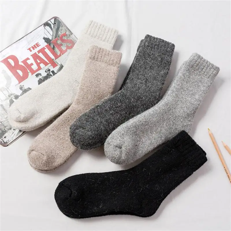 Winter Woolen Socks Men Against Cold Super Thicker Solid Socks Women High Quality Casual Comfortable Snow Terry Floor Socks