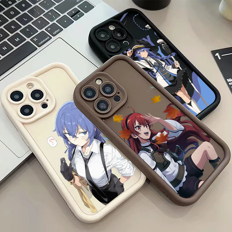 Anime Mushoku Tensei For Apple iPhone 15 14 13 12 11 XS XR X 8 7 Pro Max Plus Soft Eye Ladder Phone Case Cover