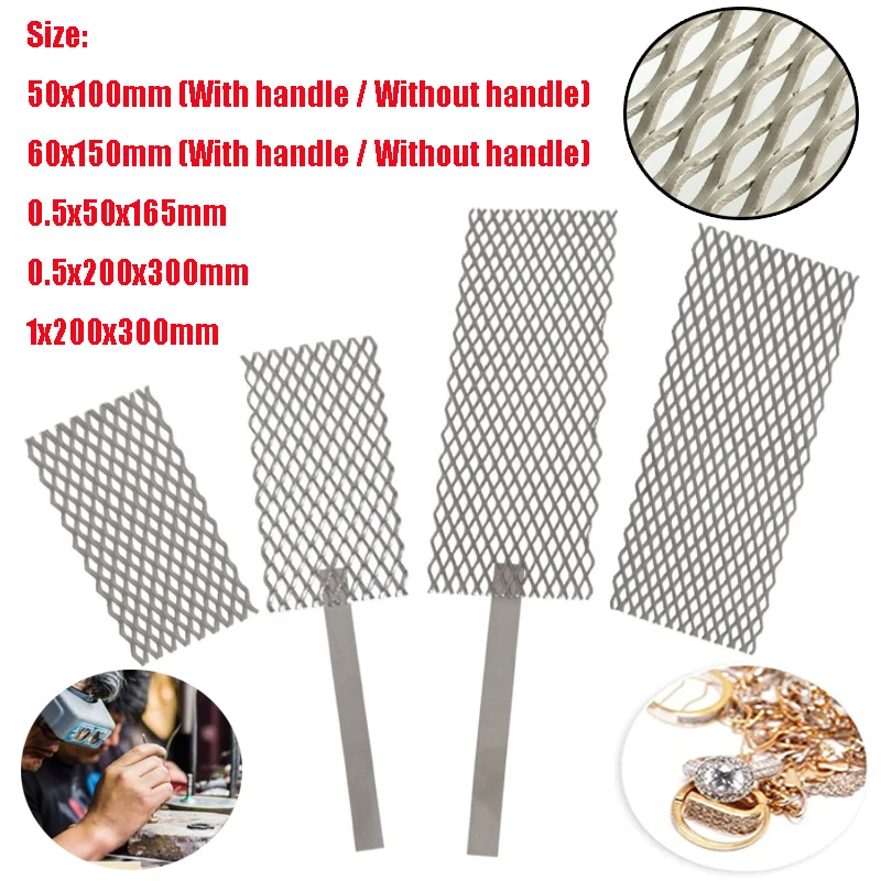 1 piece Jewelry Titanium Mesh Heat Corrosion Resistance Jewelry Making Plating Processing Tool Various sizes available