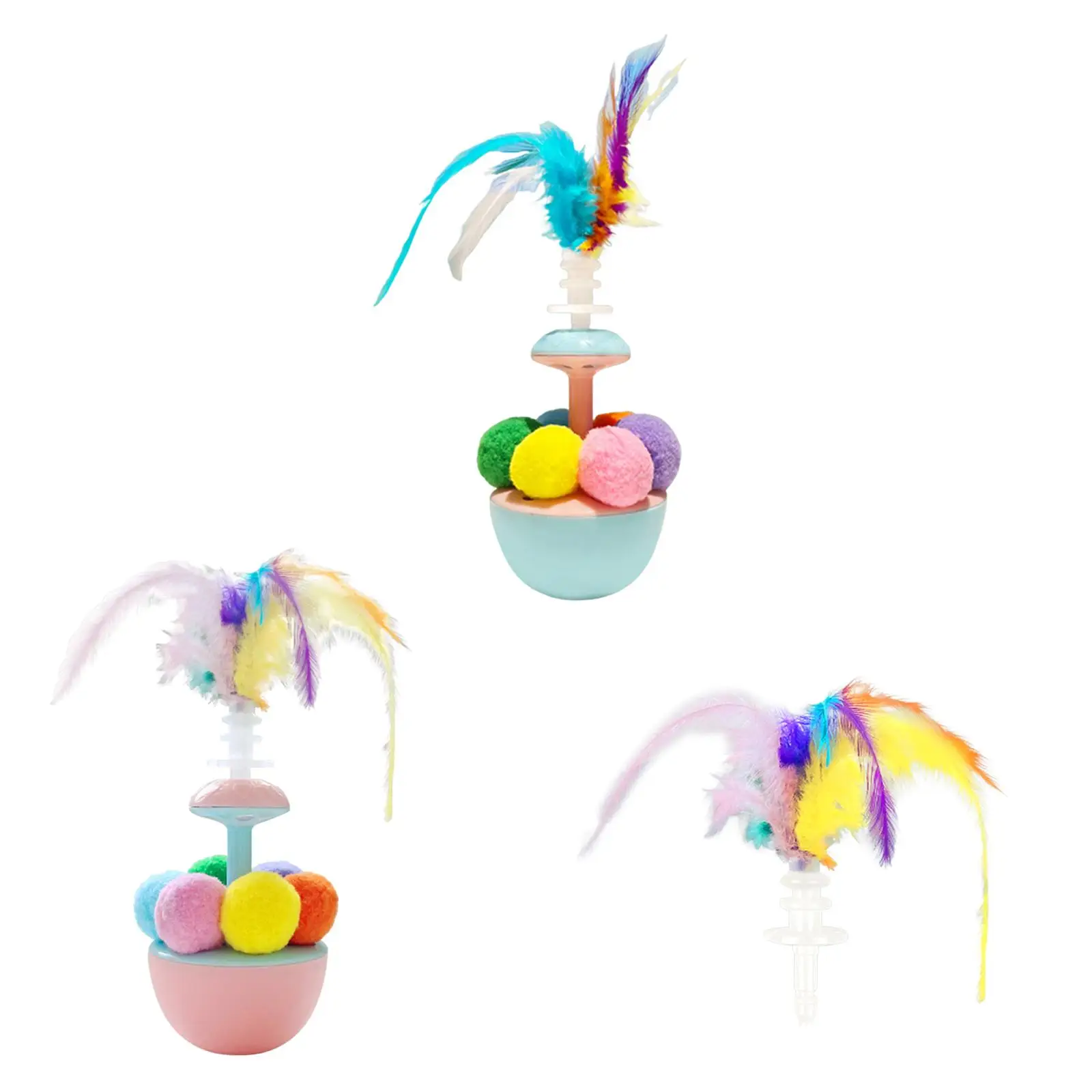 

Interactive Cat Toy,Kitten Tumbler Toys,Enrichment Pet Supplies for Indoor Cats,Pets Cats Tumblers Ball Toy,Indoor Playing