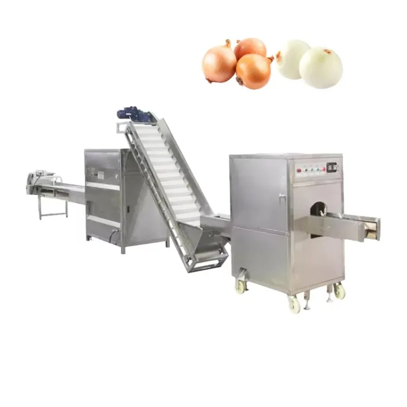 Commercial Onion Skin Peeler Automatic Skin Removal Restaurant Catering High Peeling Rate Onion Peeling Machine