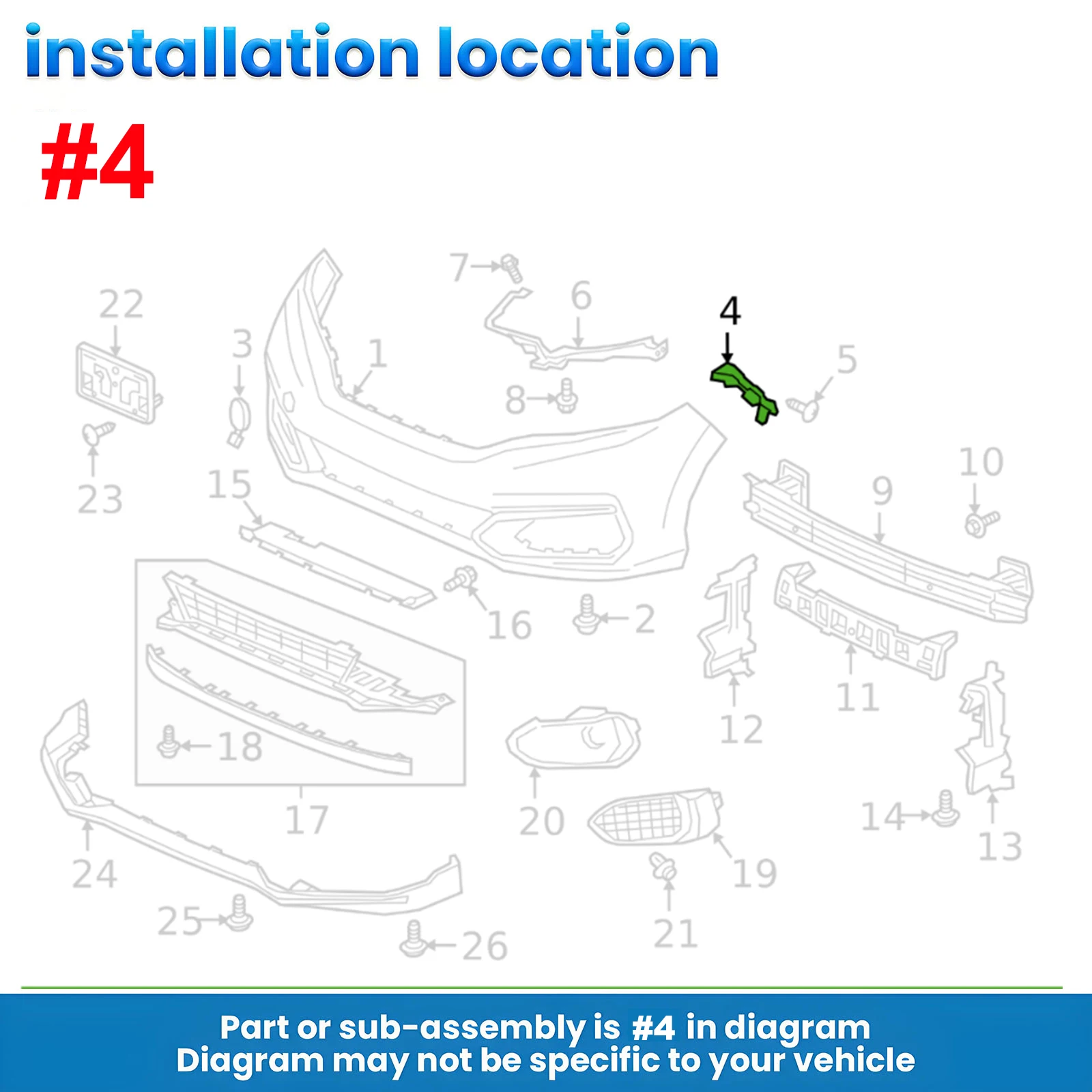 المصد الأمامي التجنيب قوس اليسار اليمين زوج شعاع دعامة لجهاز التثبيت لهوندا صالح/الجاز 2015 2016 2017 2018 2019 2020 71198-T5A-000 #3