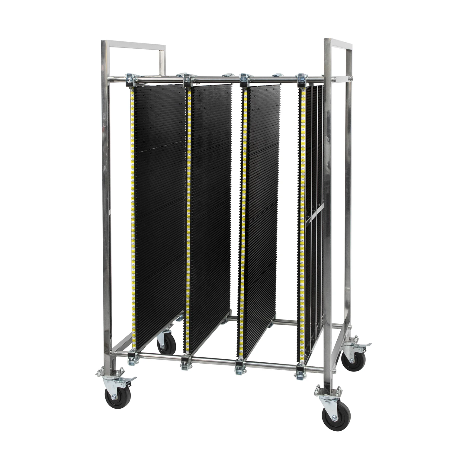 Industrial Storage Steel Plastic ESD Trolley Strong Four-Wheel Platform PCB Transport