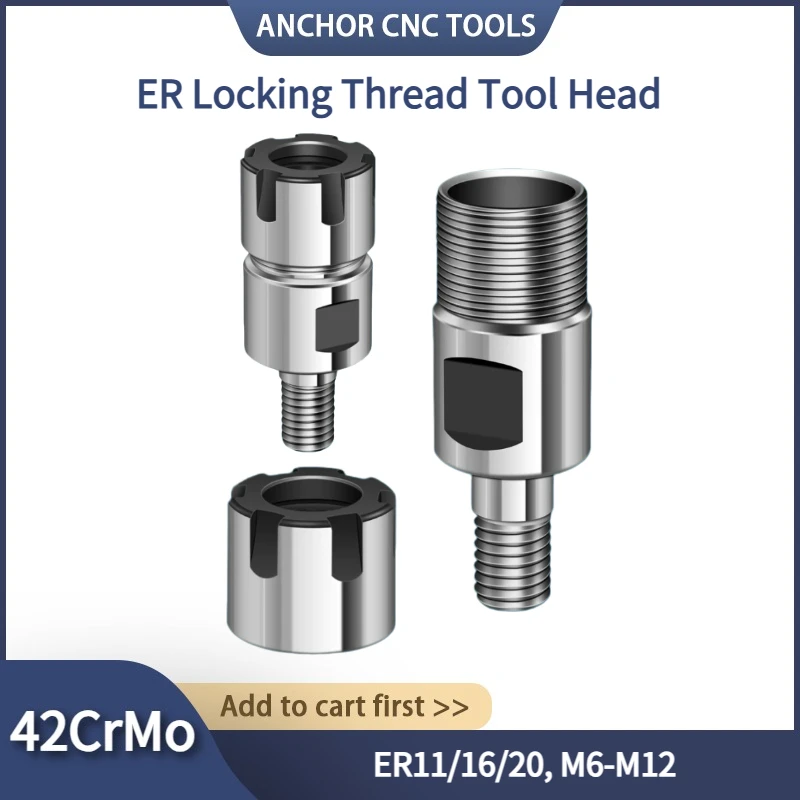 high quality ER8 ER11 ER16 ER20 M6 M8 M10 M12 Thread Cutter Head Cutting Tool Extension Bar CNC Lathe Machine Milling