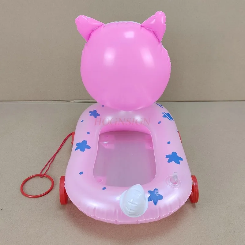 Animal inflable de dibujos animados para niños y niñas, lindo cerdo, Tigre, juguete inflable para tirar a mano, globos, juguetes, decoraciones para Carparty 2021