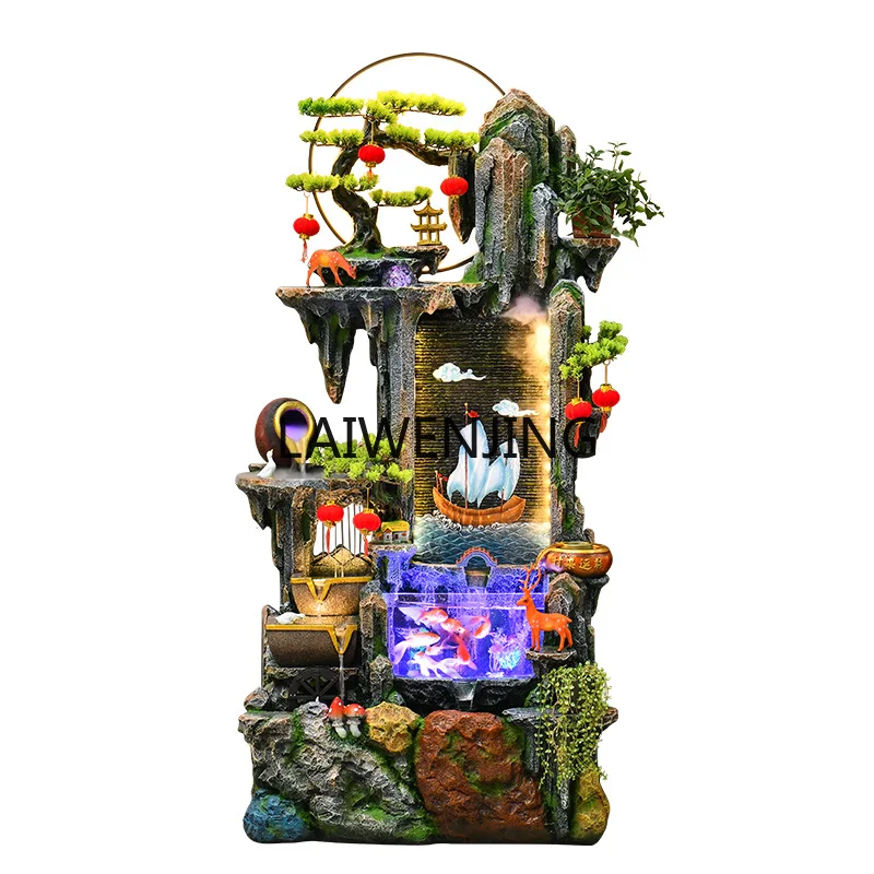 

MJY flowing water fountain circulating water rockery fish pond landscape making money feng shui gifts