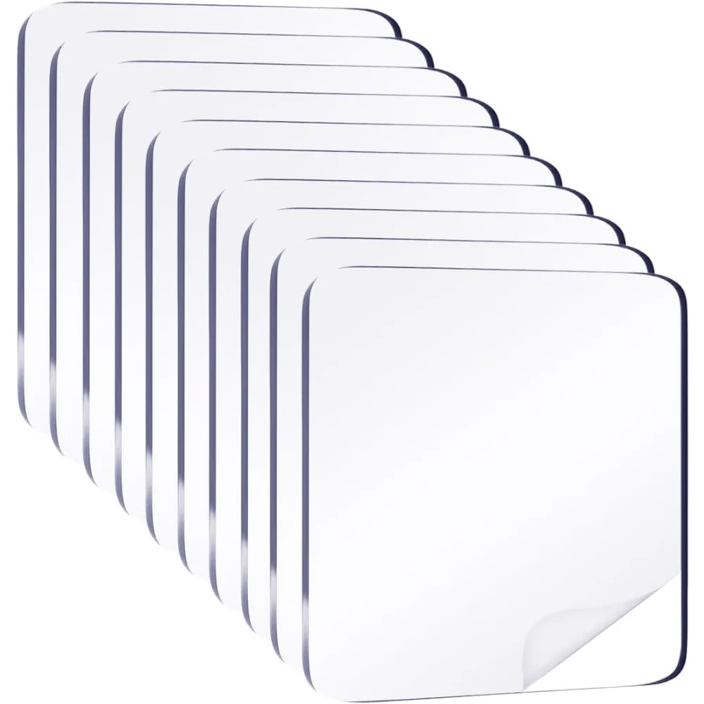 30pcs Super Strong Heavy Duty Washable Sticky  Clear Mounting Waterproof 6cm/2.4inch Double Sided Sticker