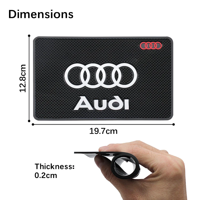 PVC Car Anti-Slip Mat Car Dashboard Sticky Pad Interior Accessories For Audi A3 A4 A5 A6 A7 A8 Q3 Q5 Q7 Q8 B5 B6 B7 B8 TT Sline