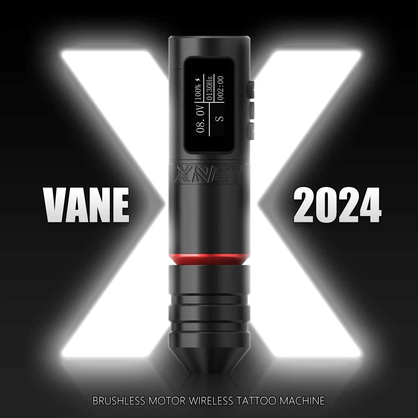 

XNET Vane 2024, беспроводная тату-машинка, ручка, мощный бесщеточный двигатель с сенсорным экраном, емкость аккумулятора для татуировщика и макияжа