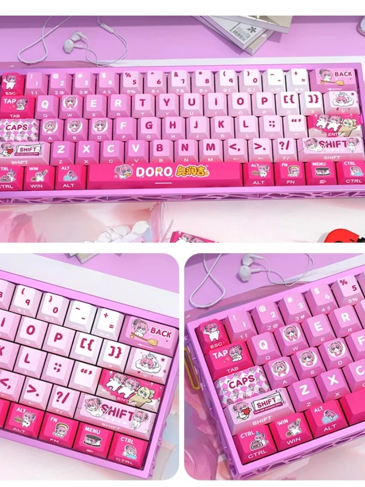 Klawisz mechaniczny do klawiatury z motywem Doro, anime, Cherry PBT, personalizowany, uroczy, akcesorium do klawiatury gamingowej PC, prezent z kreskówki, przedmiot kolekcjonerski — zdjęcie produktu 7