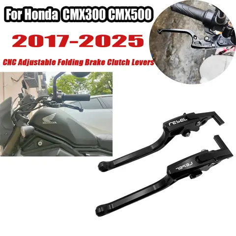 혼다 반란군 300 500 CMX300 CMX500 2017-2025 오토바이 CNC 조절 식 접이식 브레이크 클러치 레버 개폐식 핸들 레버